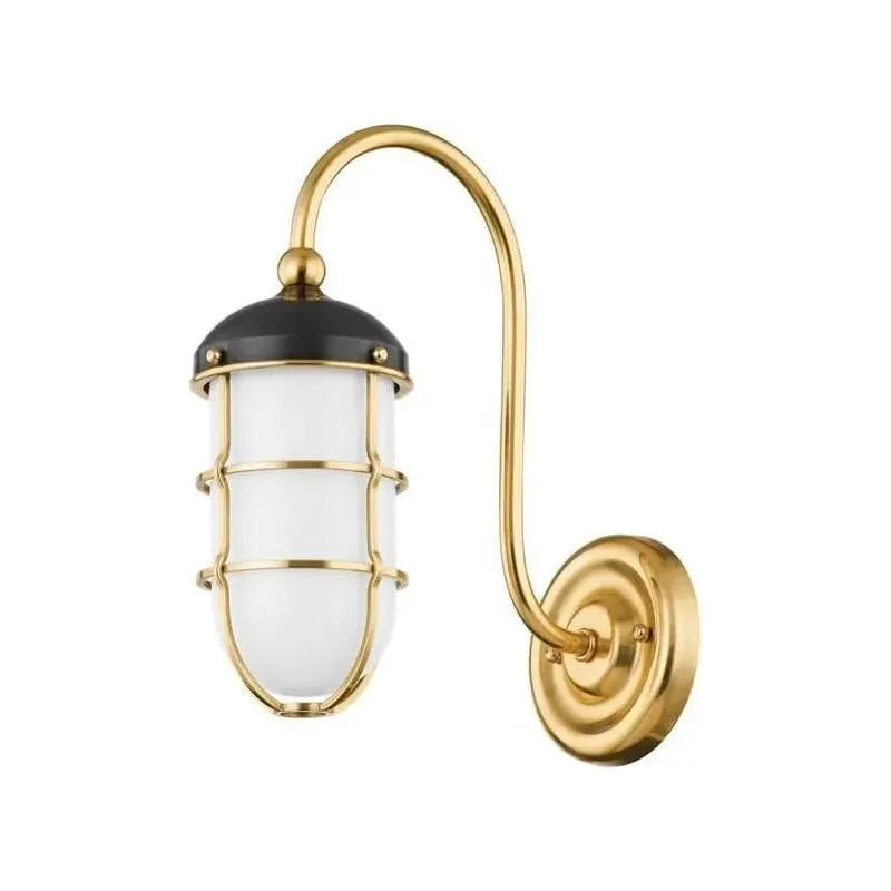 Hudson Valley Lighting - Holkham Wall Sconce - MDS1500-AGB/DB | Montreal Lighting & Hardware
