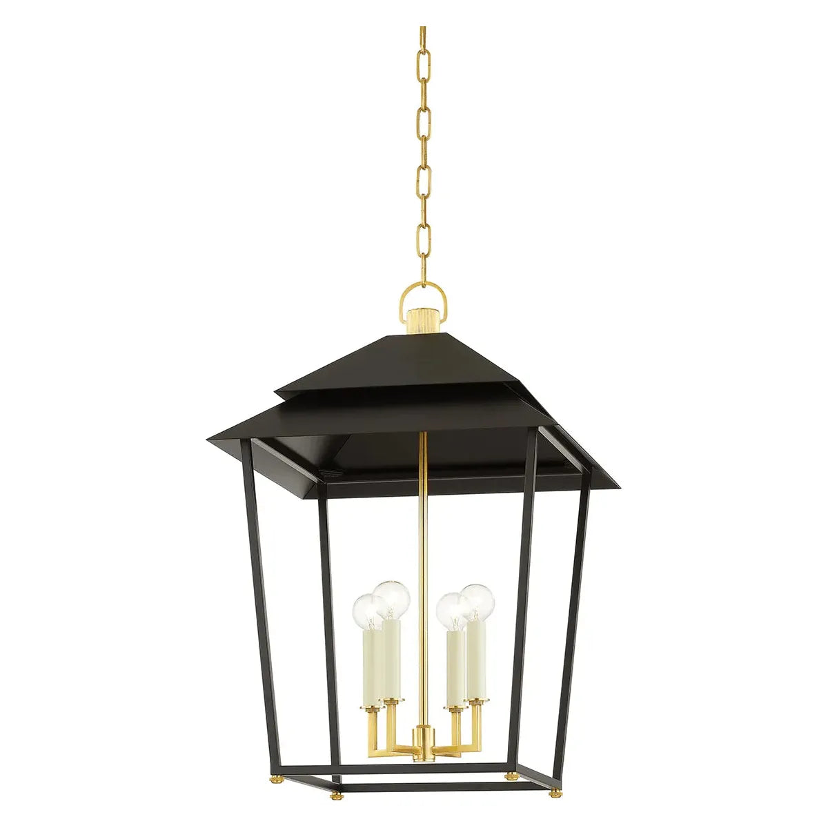 Hudson Valley Lighting - Natick Lantern - 5127-AGB/SBK | Montreal Lighting & Hardware