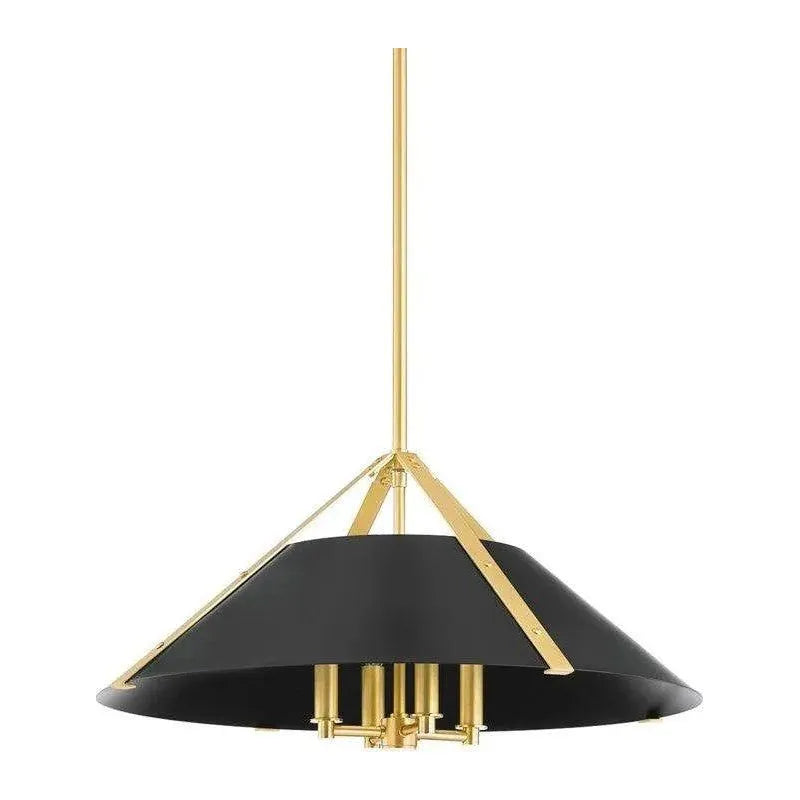 Hudson Valley Lighting - Raymond Pendant - 6726-AGB/SBK | Montreal Lighting & Hardware