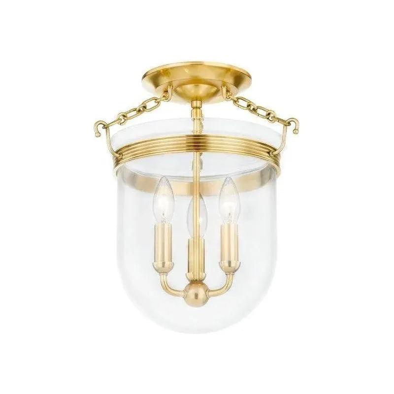 Hudson Valley Lighting - Rousham Semi Flush Mount - MDS1600-AGB | Montreal Lighting & Hardware
