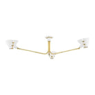 Hudson Valley Lighting - Split Semi Flush Mount - KBS1752803-AGB/SWH | Montreal Lighting & Hardware