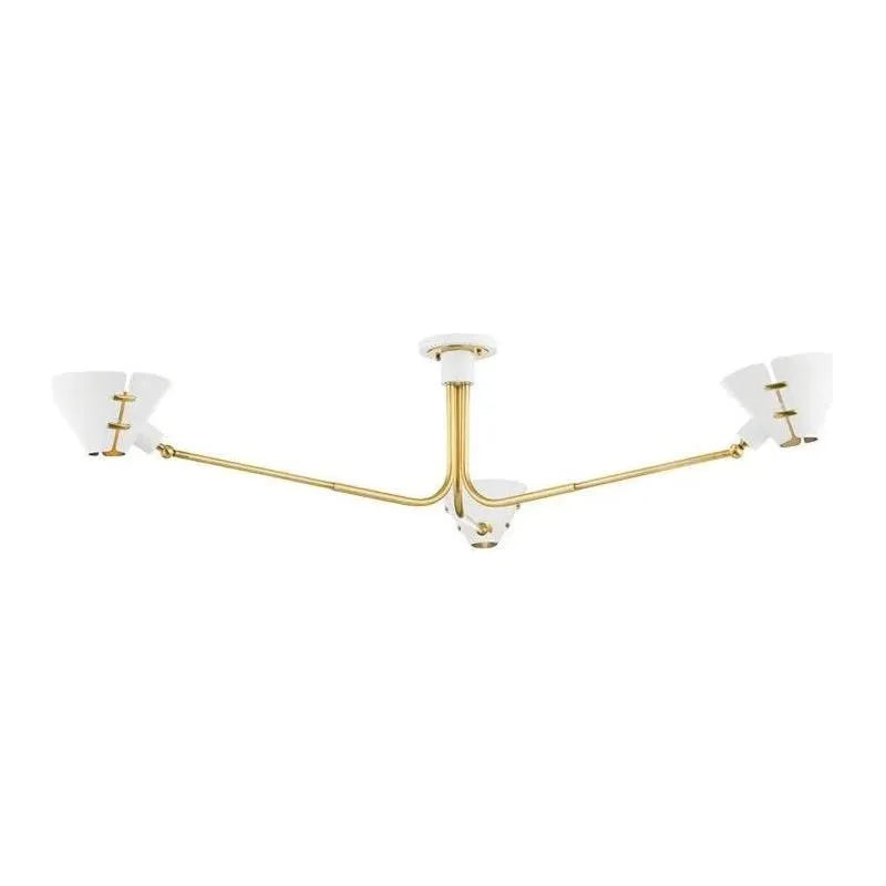 Hudson Valley Lighting - Split Semi Flush Mount - KBS1752803-AGB/SWH | Montreal Lighting & Hardware