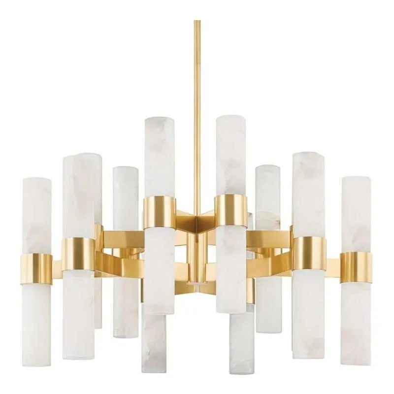 Hudson Valley Lighting - Stowe Chandelier - 8938-AGB | Montreal Lighting & Hardware
