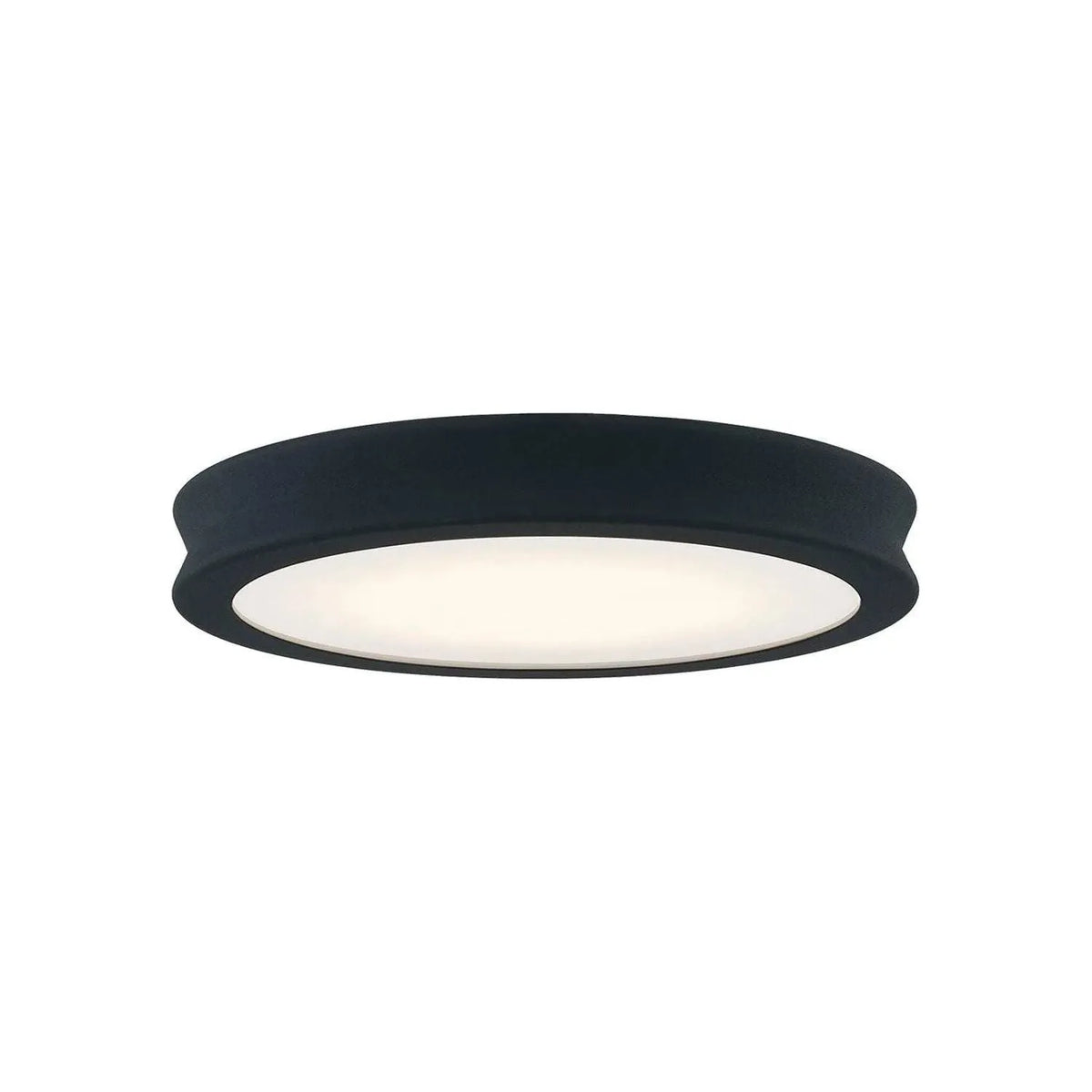 Justice Designs - Bevel LED Flush-Mount - FSN-4181-OPAL-MBTX | Montreal Lighting & Hardware