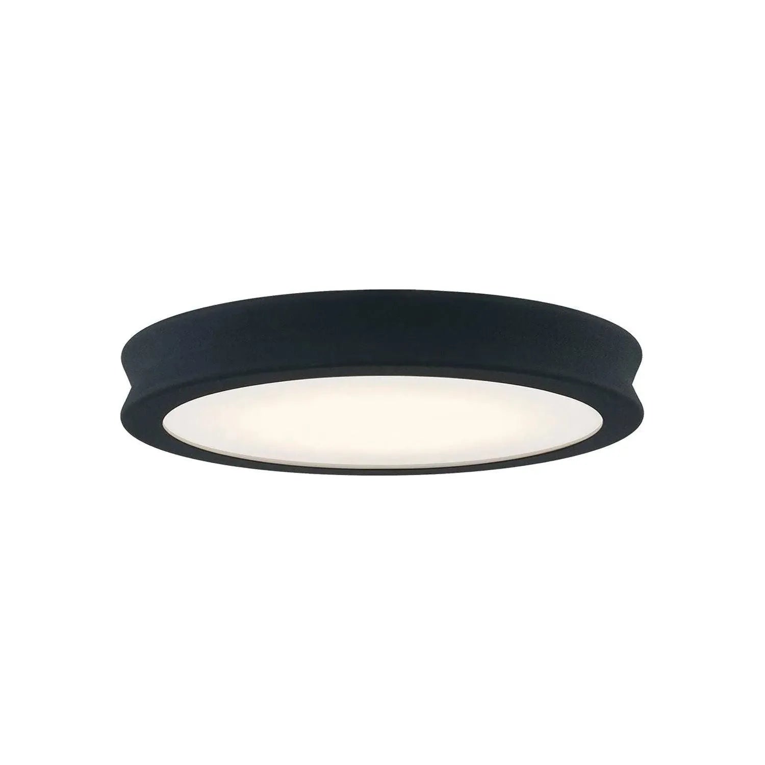 Justice Designs - Bevel LED Flush-Mount - FSN-4181-OPAL-MBTX | Montreal Lighting & Hardware