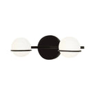 Justice Designs - Centric Bath Bar - FSN-4162-OPAL-MBLK | Montreal Lighting & Hardware