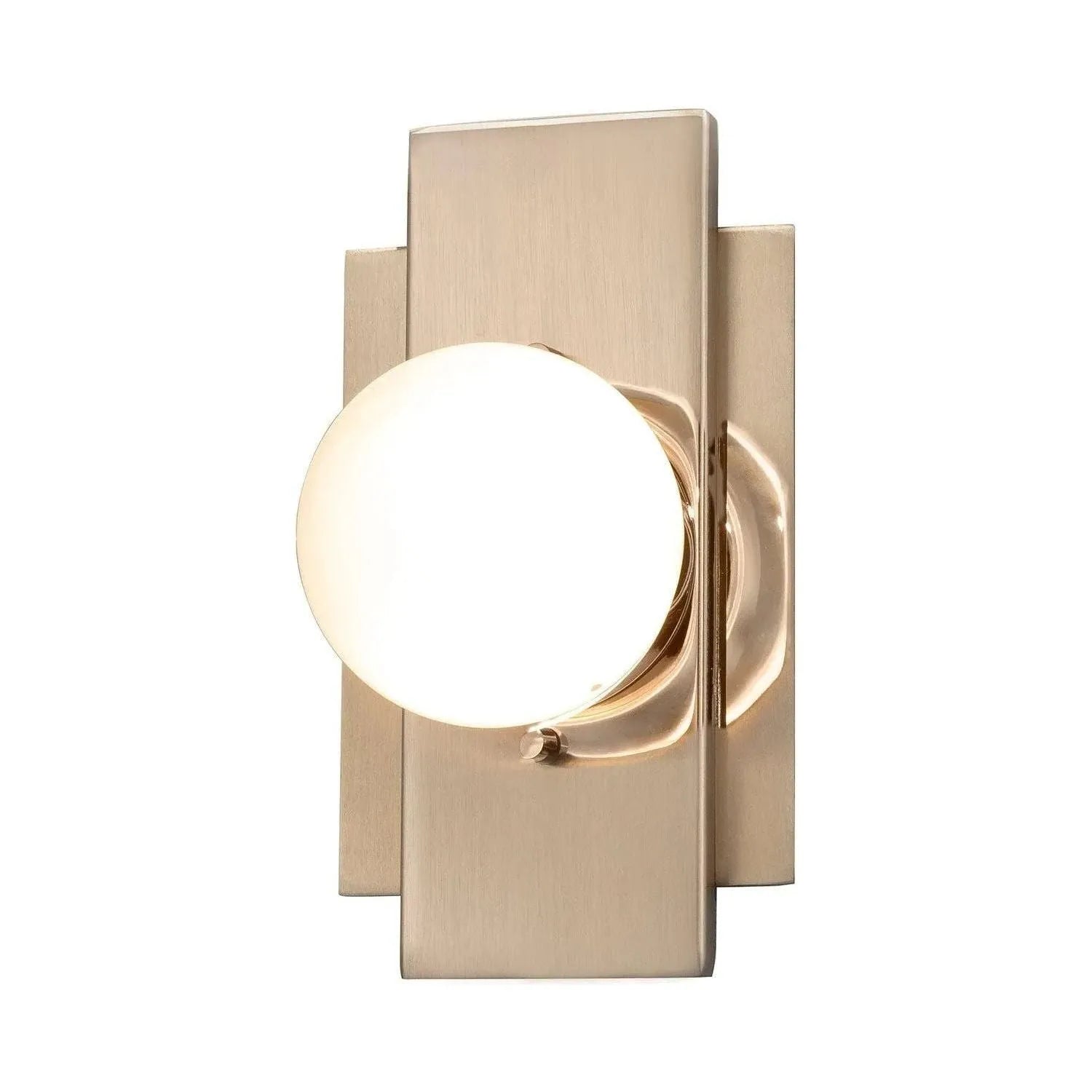 Justice Designs - Luna LED Wall Sconce - FSN-4041-CLOP-BRSS | Montreal Lighting & Hardware