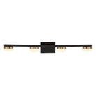 Justice Designs - Puck LED Bath Bar - FSN-8994-OPAL-MBBR | Montreal Lighting & Hardware
