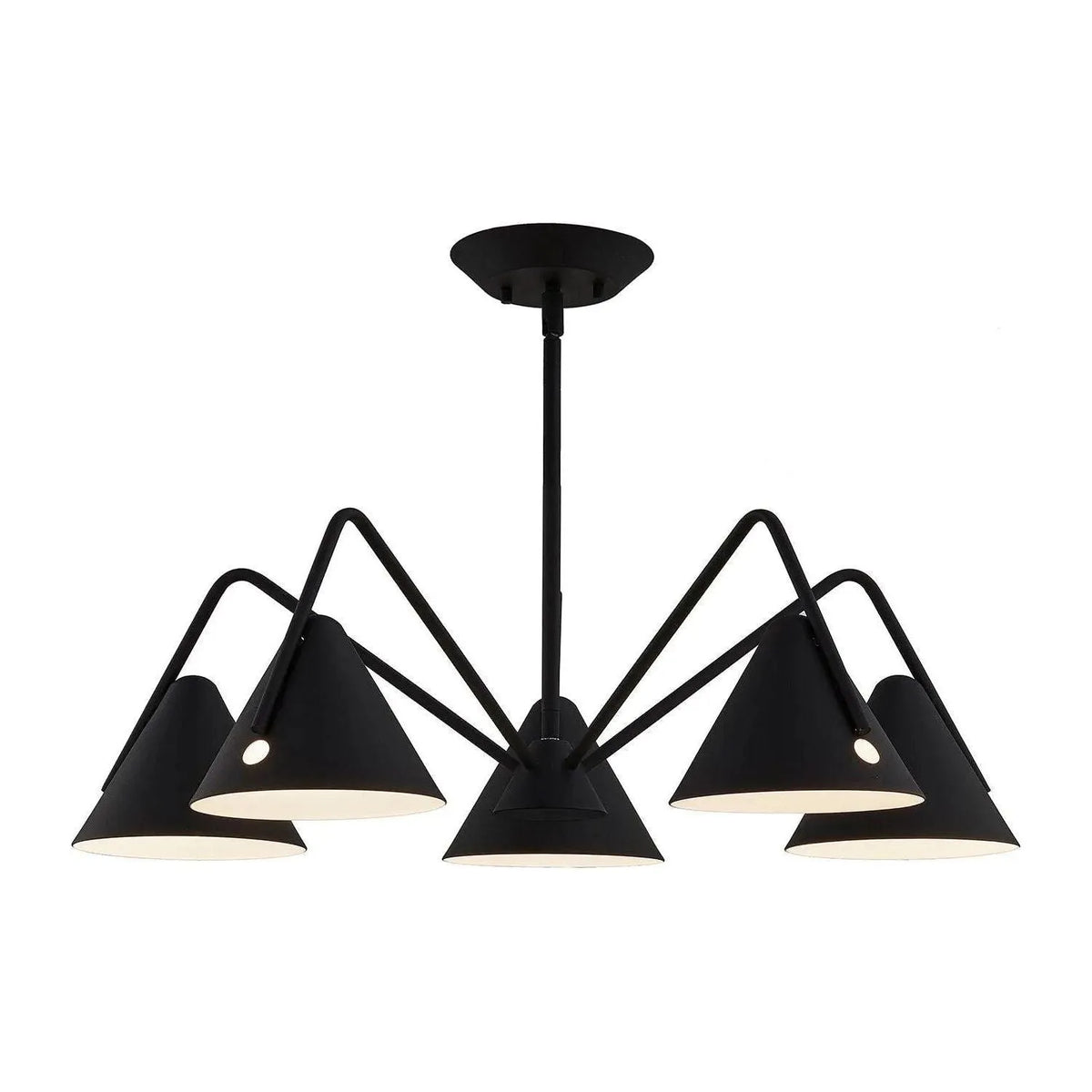 Justice Designs - Zag LED Chandelier - NSH-4245-MBTX | Montreal Lighting & Hardware