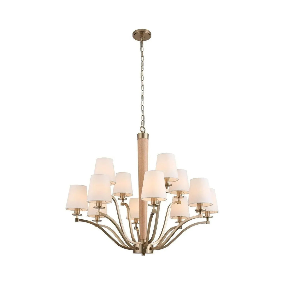 Kalco - Curva Chandelier - 518972BCG | Montreal Lighting & Hardware
