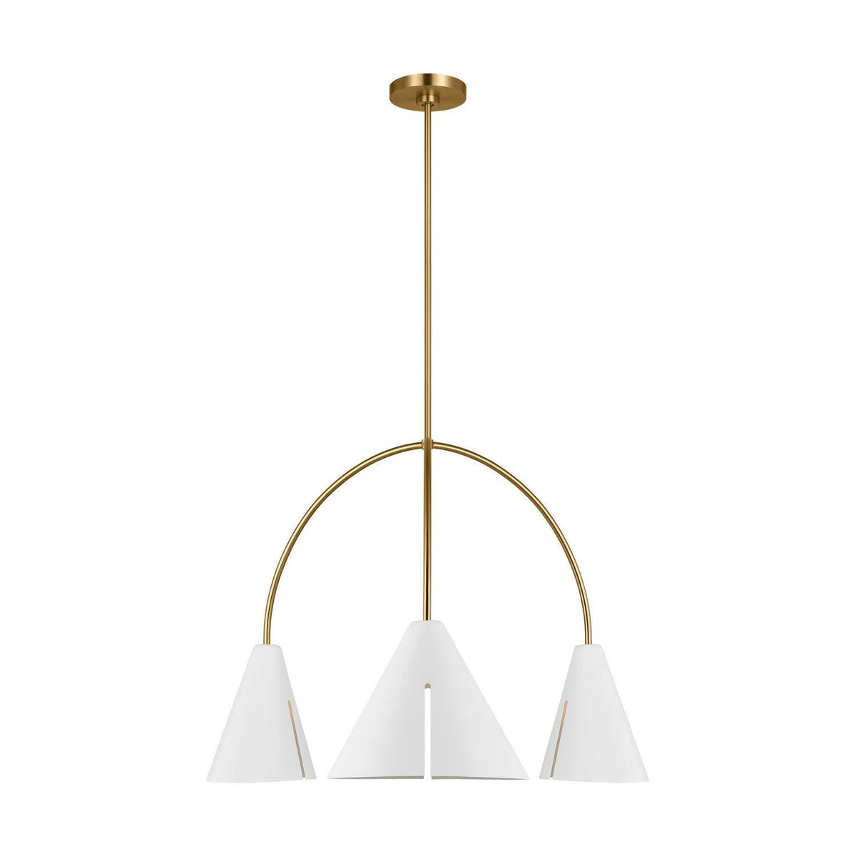 Visual Comfort Studio Collection - Cambre LED Chandelier - KC1113MWTBBS-L1 | Montreal Lighting & Hardware