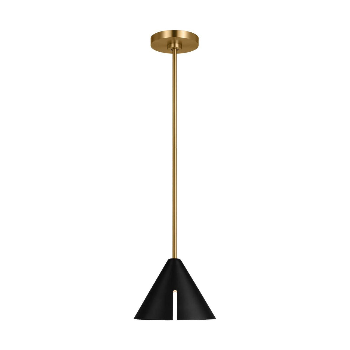 Visual Comfort Studio Collection - Cambre LED Pendant - KP1121MBKBBS-L1 | Montreal Lighting & Hardware