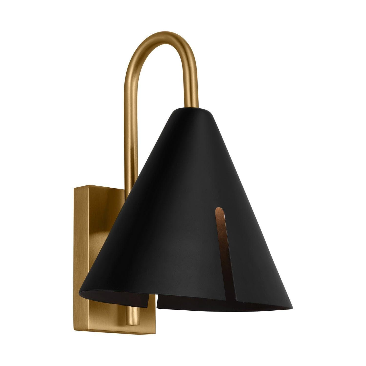 Visual Comfort Studio Collection - Cambre LED Task Wall Sconce - KW1131MBKBBS-L1 | Montreal Lighting & Hardware