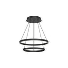 Kuzco Lighting - Cerchio LED Chandelier - CH87224-BK | Montreal Lighting & Hardware