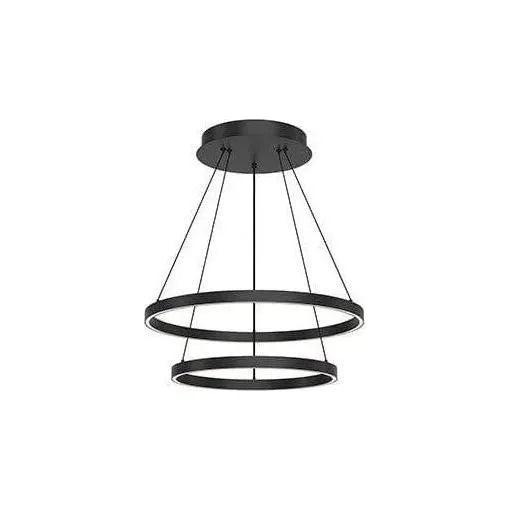 Kuzco Lighting - Cerchio LED Chandelier - CH87224-BK | Montreal Lighting & Hardware
