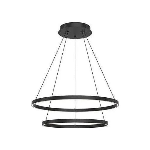 Kuzco Lighting - Cerchio LED Chandelier - CH87232-BK | Montreal Lighting & Hardware