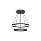 Kuzco Lighting - Cerchio LED Chandelier - CH87824-BK | Montreal Lighting & Hardware