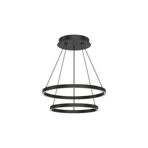 Kuzco Lighting - Cerchio LED Chandelier - CH87824-BK | Montreal Lighting & Hardware