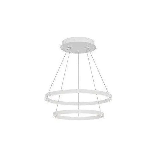 Kuzco Lighting - Cerchio LED Chandelier - CH87824-WH | Montreal Lighting & Hardware