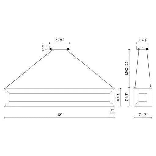 Kuzco Lighting - Morina LED Linear Pendant - LP32942-WK | Montreal Lighting & Hardware