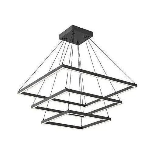 Kuzco Lighting - Piazza 3-Tier Chandelier - CH88332-BK | Montreal Lighting & Hardware