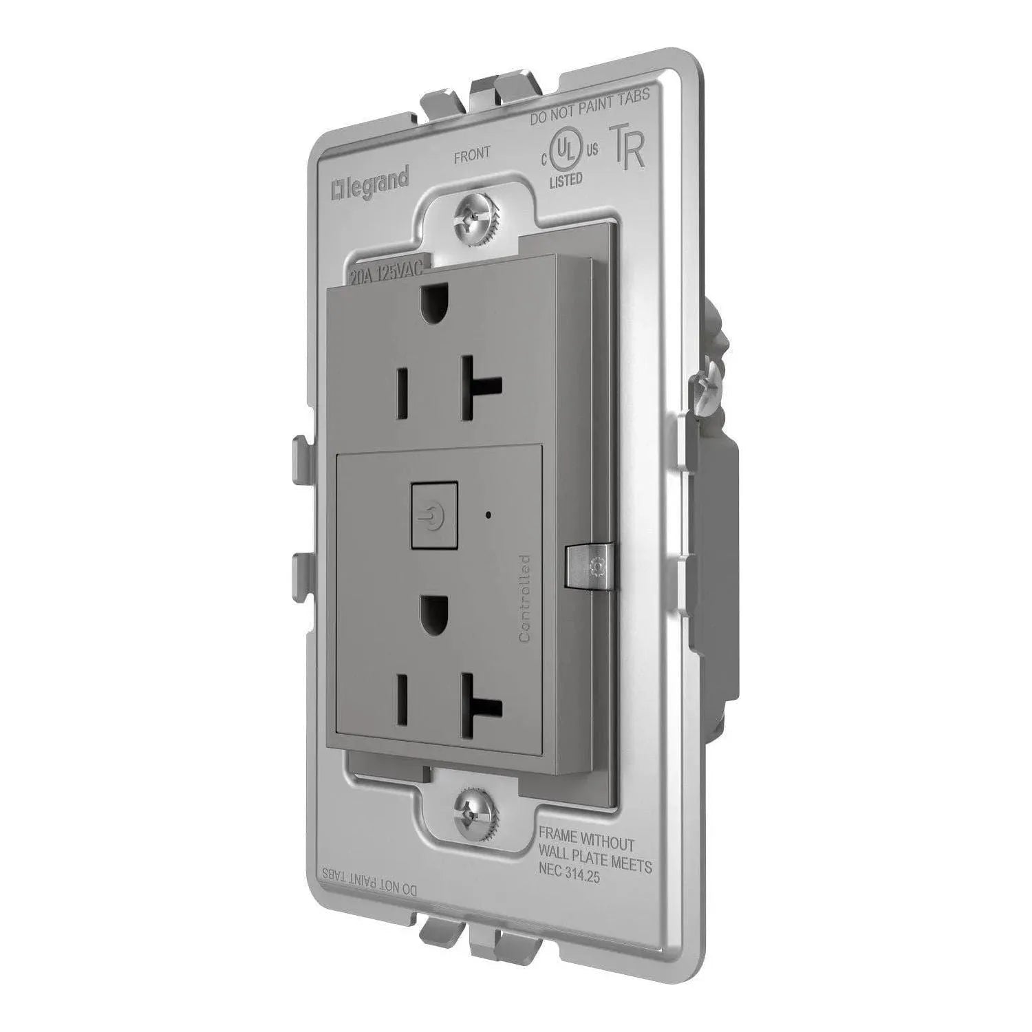 Legrand - adorne® Smart 20A Outlet with Netatmo Plus Size - WNAR203G1 | Montreal Lighting & Hardware