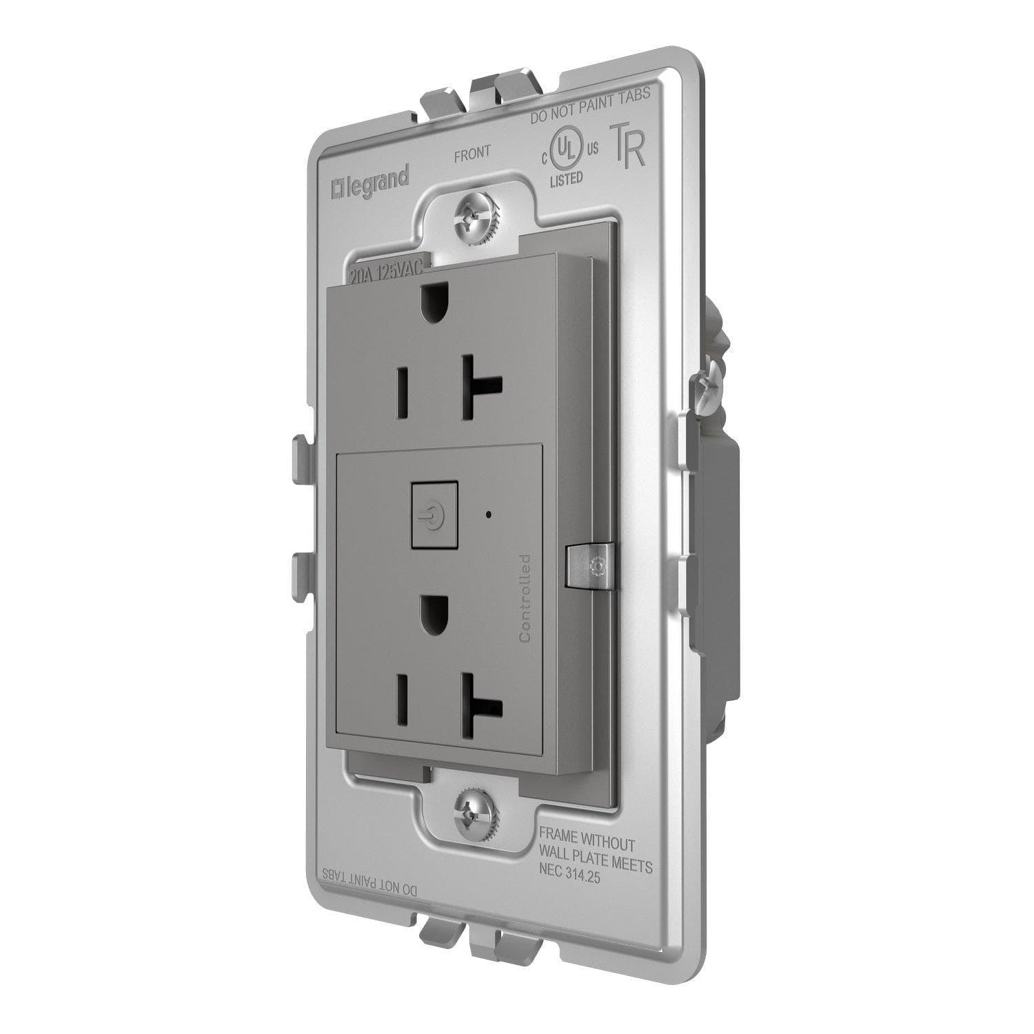 Legrand - adorne® Smart 20A Outlet with Netatmo Plus Size - WNAR203M1 | Montreal Lighting & Hardware