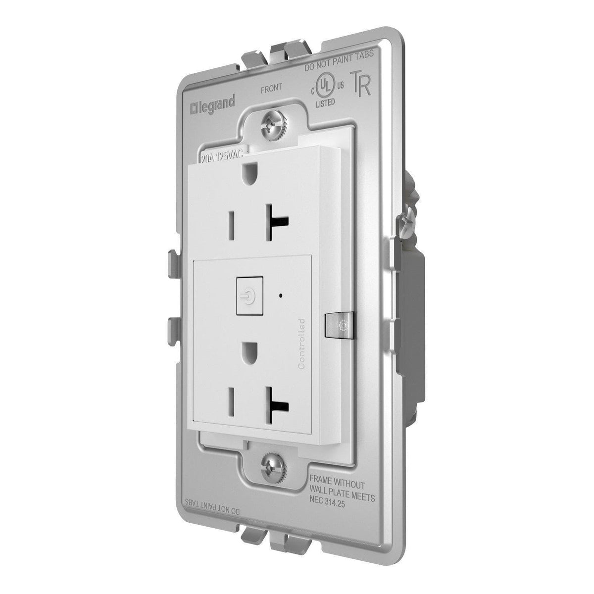 Legrand - adorne® Smart 20A Outlet with Netatmo Plus Size - WNAR203W1 | Montreal Lighting & Hardware