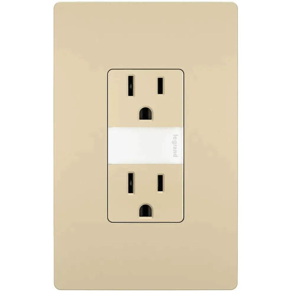 Legrand Radiant - radiant® 15A Tamper Resistant Outlet with Night Light - NTL885TRBKCC6 | Montreal Lighting & Hardware