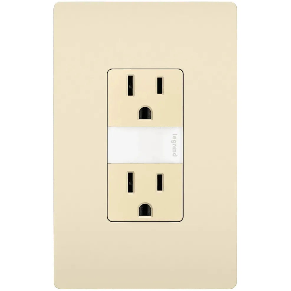 Legrand Radiant - radiant® 15A Tamper Resistant Outlet with Night Light - NTL885TRLACC6 | Montreal Lighting & Hardware