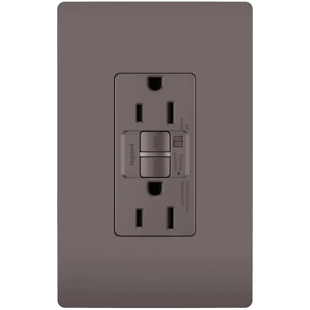 Legrand Radiant - radiant® 15A Tamper Resistant Self Test GFCI Outlet with Audible Alarm - 1597TRA | Montreal Lighting & Hardware