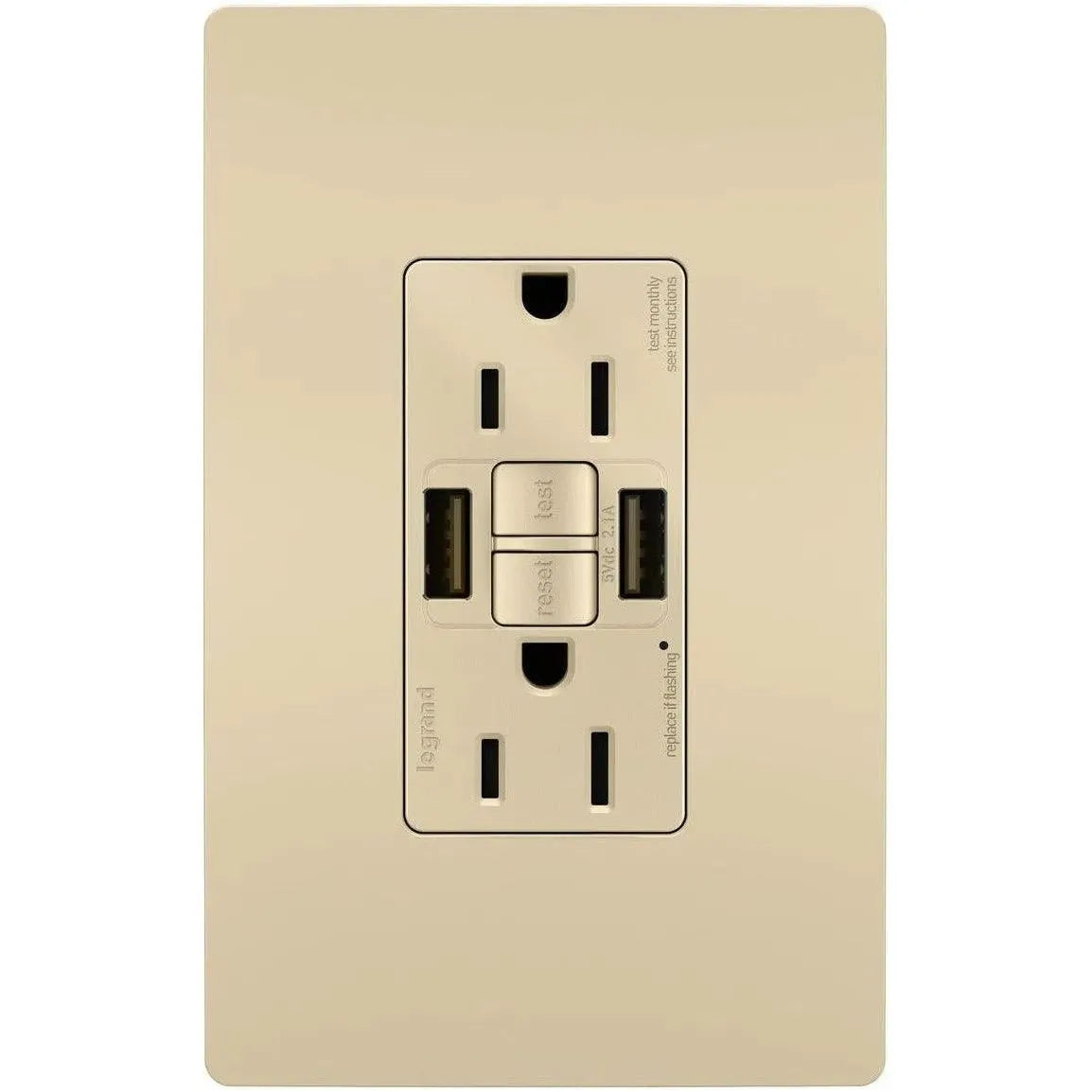 Legrand Radiant - radiant® 15A Tamper-Resistant Self-Test GFCI Outlet with Night Light - 1597TRUSBAAI | Montreal Lighting & Hardware