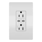 Legrand Radiant - radiant® 15A Tamper Resistant Ultra Fast PLUS Power Delivery USB Type C/C Outlet - R26USBPDW | Montreal Lighting & Hardware