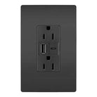 Legrand Radiant - radiant® 15A Tamper Resistant Ultra Fast USB Type A/C Outlet - R26USBAC6BK | Montreal Lighting & Hardware