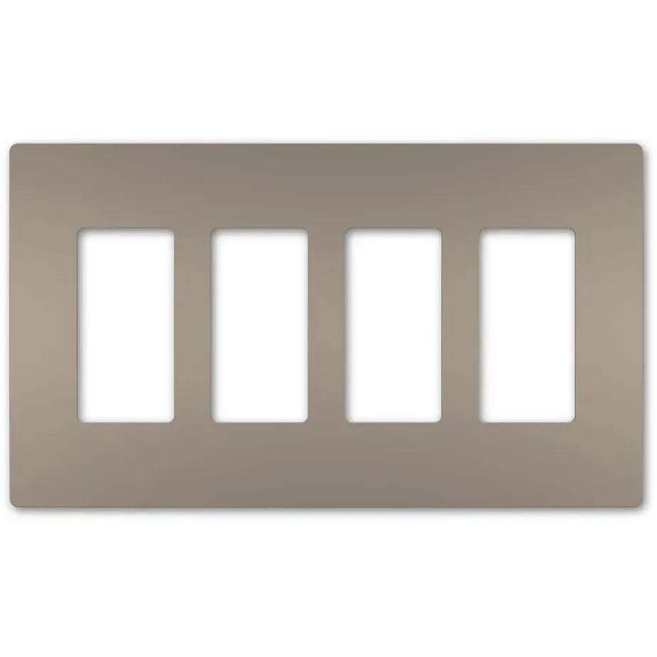 Legrand Radiant - radiant® Four-Gang Screwless Wall Plate - RWP264NI | Montreal Lighting & Hardware