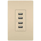 Legrand Radiant - radiant® Quad USB Charger - TM8USB4ICC6 | Montreal Lighting & Hardware