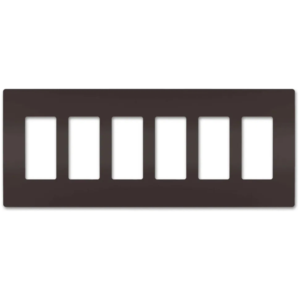 radiant® Six-Gang Screwless Wall Plate
