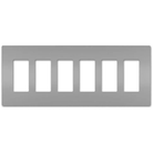 Legrand Radiant - radiant® Six-Gang Screwless Wall Plate - RWP266GRY | Montreal Lighting & Hardware