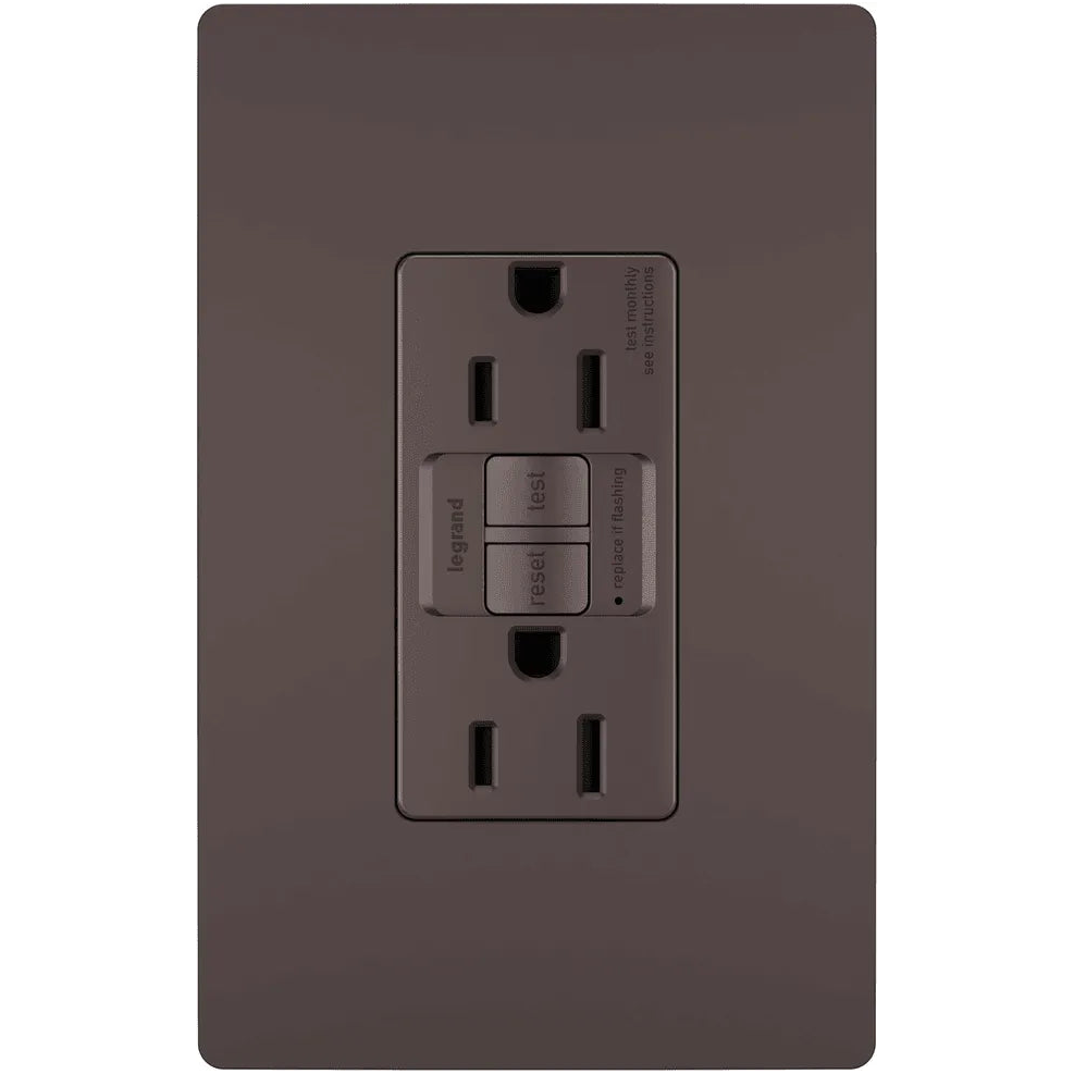 Legrand Radiant - radiant® Spec Grade 15A Tamper Resistant Self Test GFCI Receptacle - 1597TRW | Montreal Lighting & Hardware