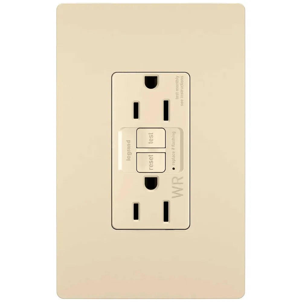 Legrand Radiant - radiant® Spec Grade 15A Weather Resistant Self Test GFCI Receptacle - 1597TRWRI | Montreal Lighting & Hardware