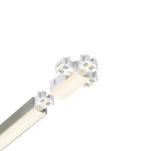 DALS Lighting - LINU LED Ultra Slim Linear Connector - LINU12-ACC-CROSS | Montreal Lighting & Hardware