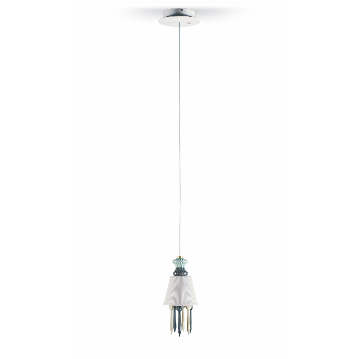 Lladro - Belle de Nuit Ceiling Lamp with Lithophane - 01023395 | Montreal Lighting & Hardware