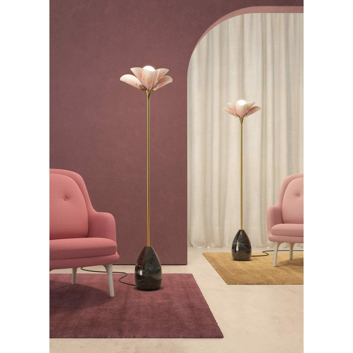 Lladro - Blossom Floor Lamp - 01024130 | Montreal Lighting & Hardware
