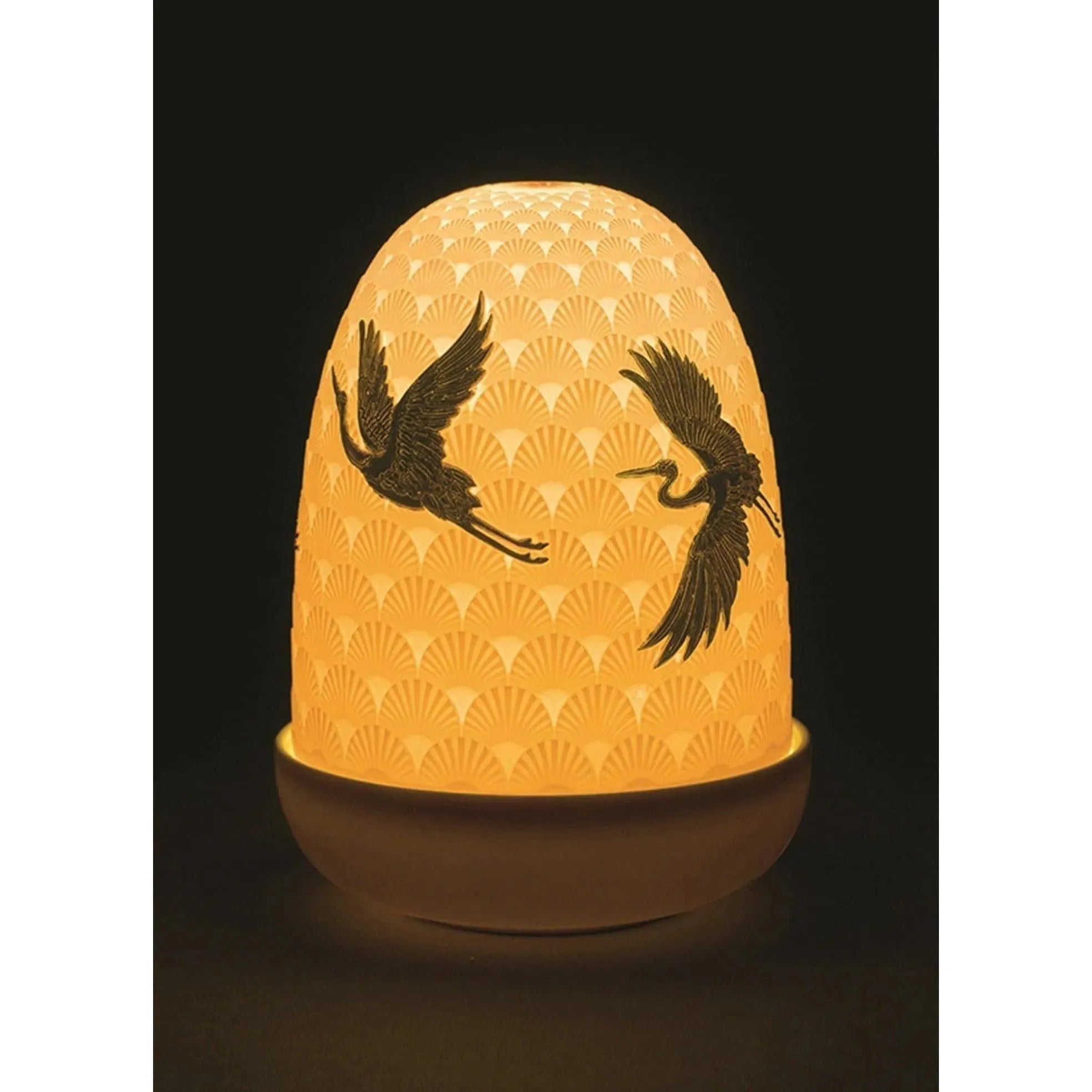 Lladro - Cranes Dome Table Lamp - 01023923 | Montreal Lighting & Hardware