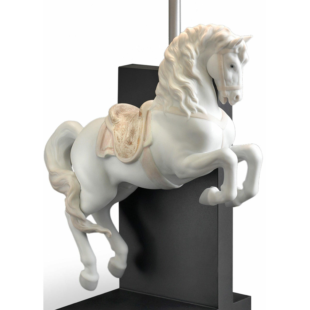 Lladro - Horse on Courbette Table Lamp - 01023066 | Montreal Lighting & Hardware