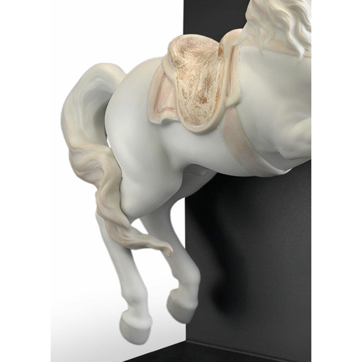 Lladro - Horse on Courbette Table Lamp - 01023066 | Montreal Lighting & Hardware