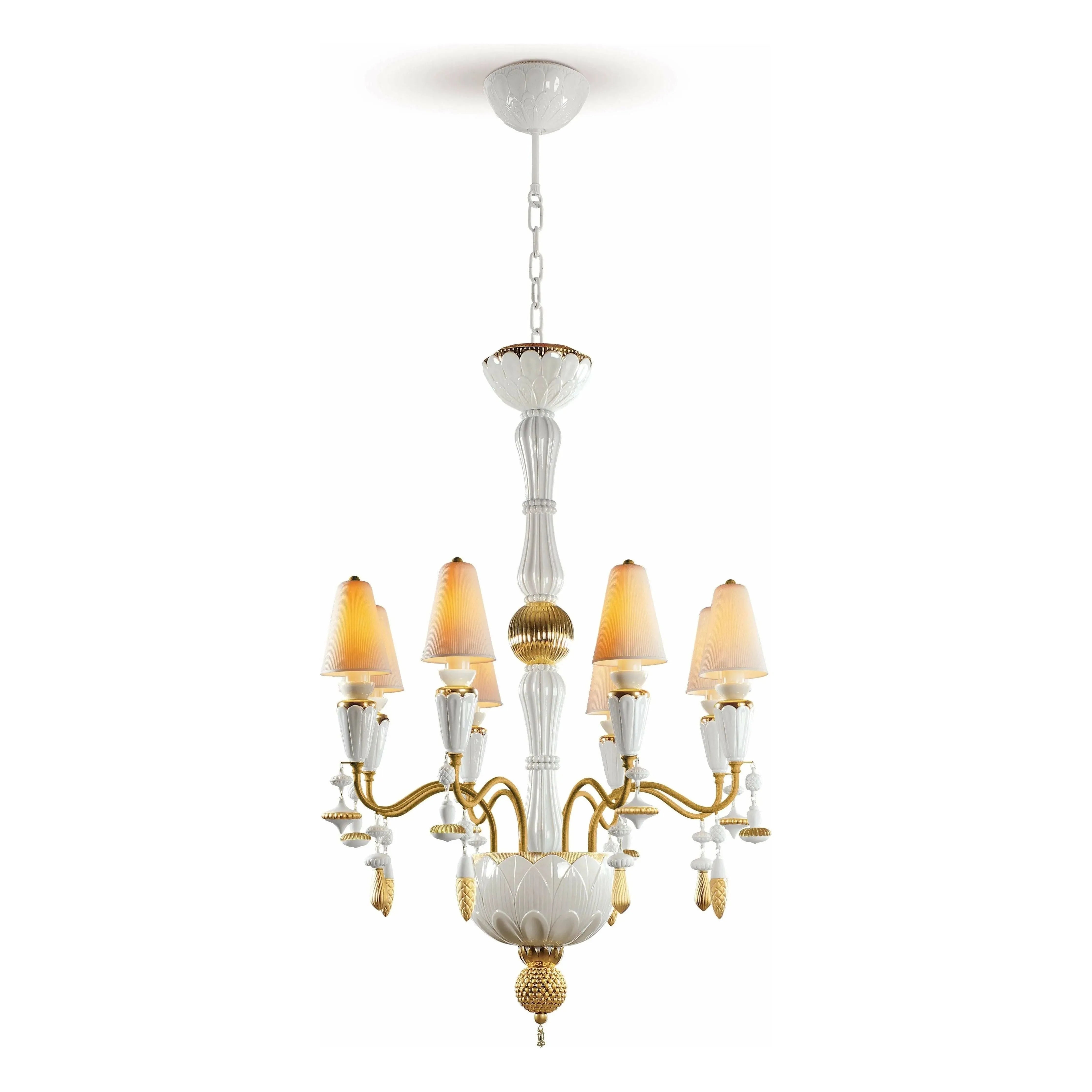 Lladro - Ivy & Seed 8 Lights Chandelier - 01023802 | Montreal Lighting & Hardware