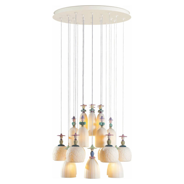 Mademoiselle 24 Lights Strolling through Blossoms Chandelier