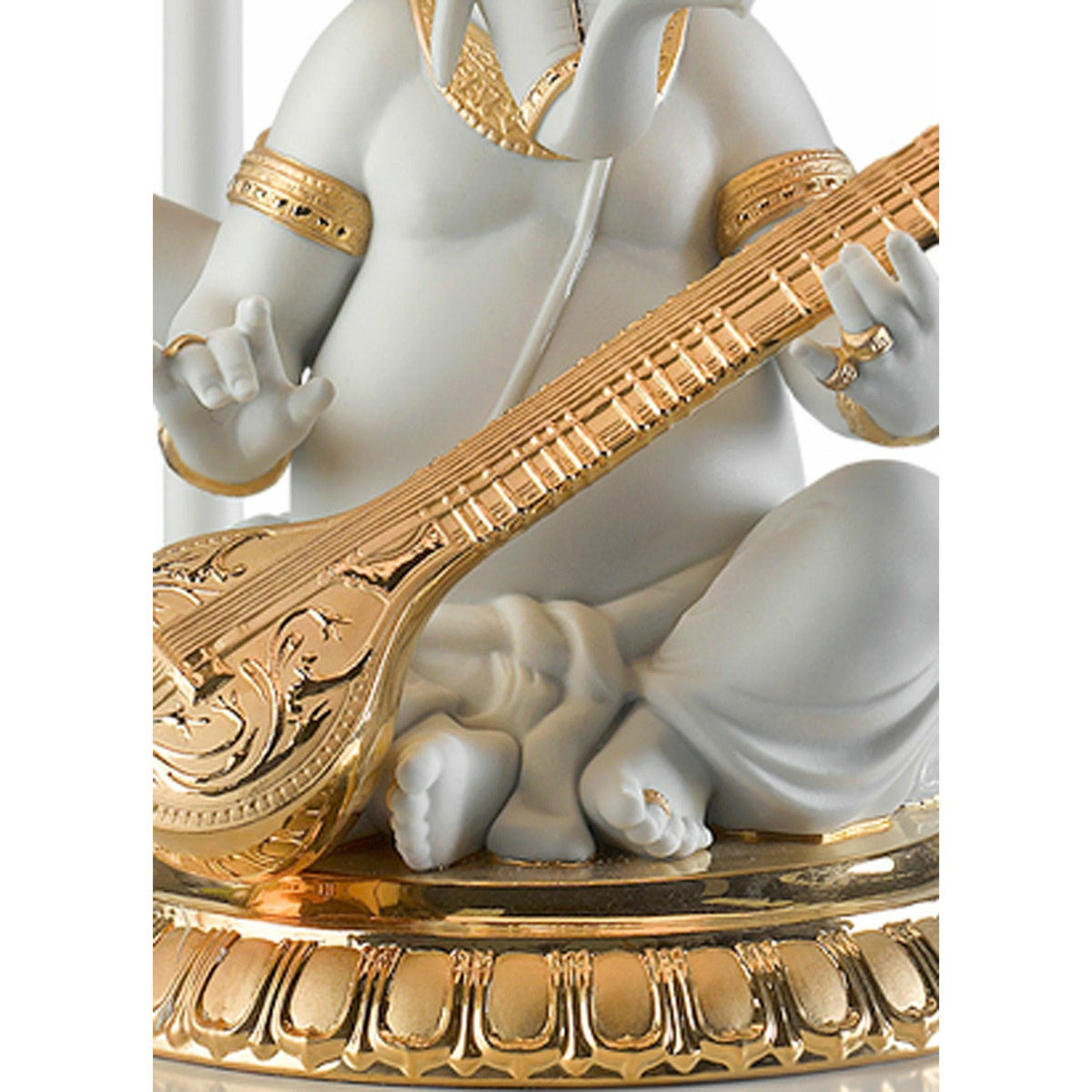 Lladro - Veena Ganesha Table Lamp - 01023168 | Montreal Lighting & Hardware