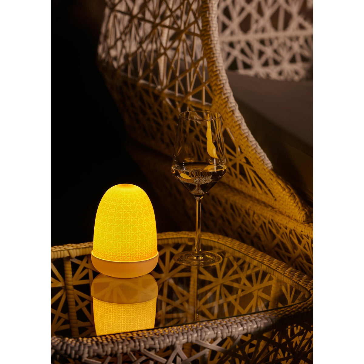 Lladro - Wicker Dome Table Lamp - 01023889 | Montreal Lighting & Hardware